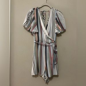 V neck romper